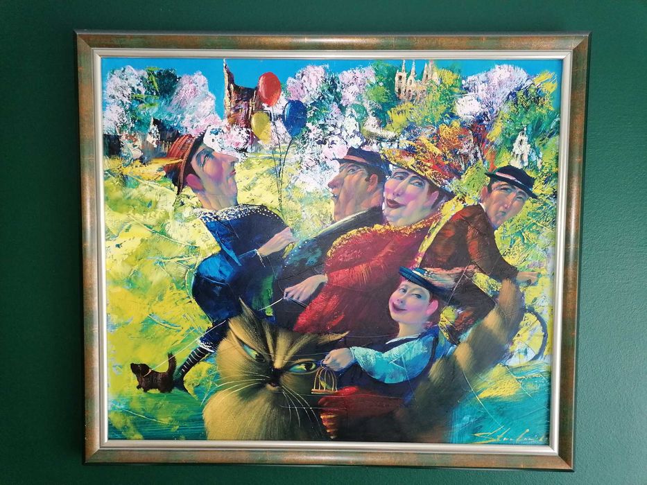 Obraz Walery Stratovich "Klatka bezpieczeństwa" 60x70cm