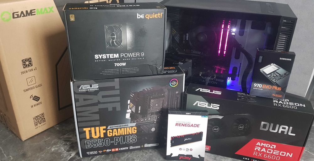 Продам ПК - Ryzen 5 5600X, RX 6600 8GB, ОЗУ-16GB, SSD- M.2 500GB