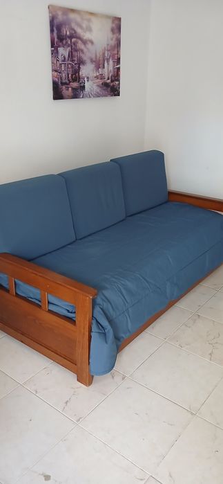Vendo sofa cama de cerejeira