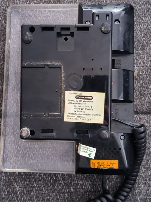 Telefon stacjonarny Stella Mescomp czarny