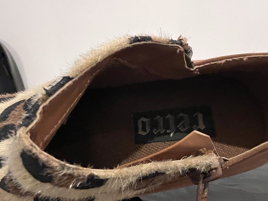 Botim Retro padrão leopardo