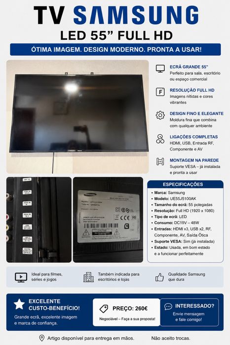 Tv Samsung Led 55" Full hd