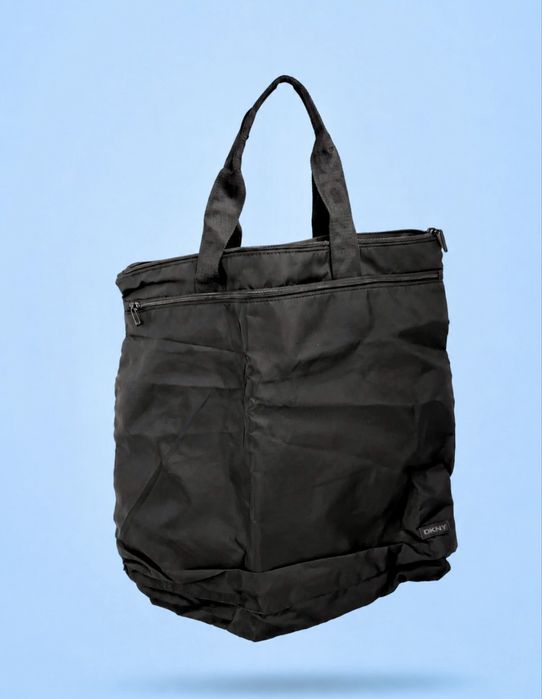 Saco DKNY preto nylon leve tote ginásio trabalho novo