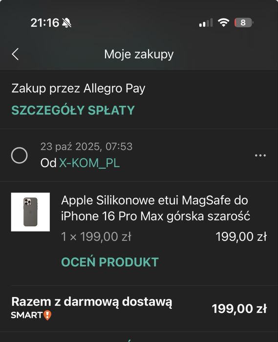 MYYV3ZM/A iPhone 16 Pro Max Silicone Case Stone Gray  X -com  PL oryginal