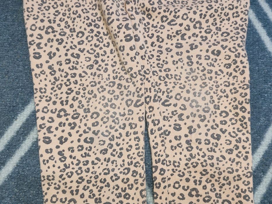 Legginsy getry dziewczęce H&M roz. 116 (5-6 lat) w panterkę cętki