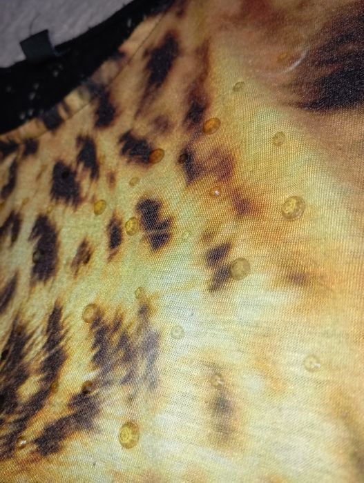 Bluzka z lampartem i koronką