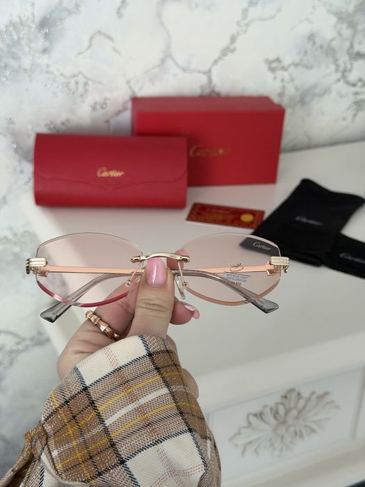 Солнцезащитные очки cartier антиблик полный комплект