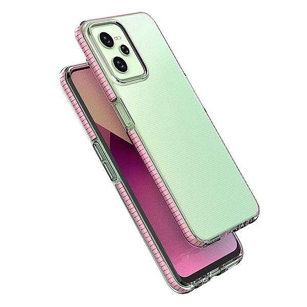 Spring Case etui Realme C35 silikonowy pokrowiec z ramką jasnoniebiesk