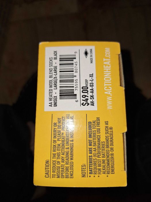 Шкарпетки з підігрівом Actionheat Heated Socks