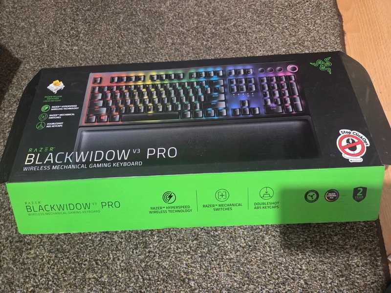 Klawiatura bezprzewodowa Razer Blackwidow V3 Pro Yellow Switch