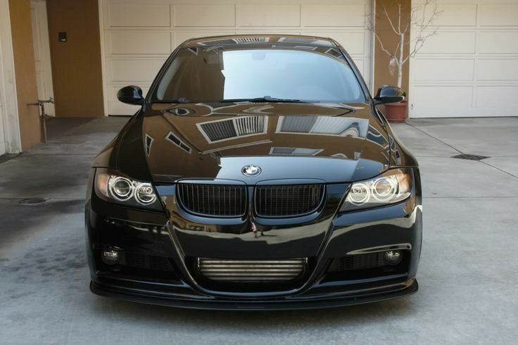 Nerki Grill Nakładki BMW E90 E91 przedlift 05/08 Czarny połysk