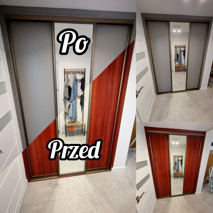 Oklejanie mebli, 3 warianty cenowe,  oklejanie frontów,  szaf,drzwi