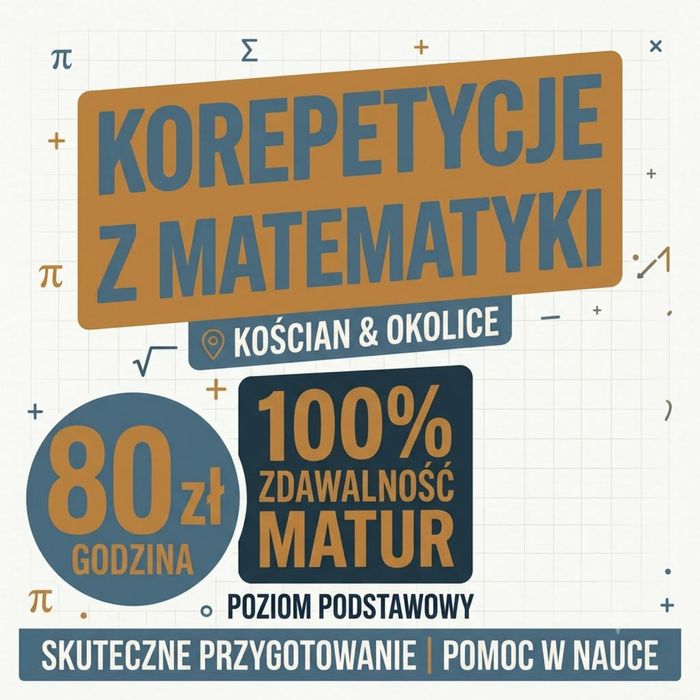 Korepetycje MATEMATYKA Kościan