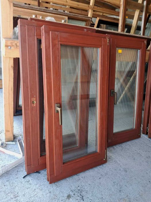 NOWE OKNA Drewniane Sosnowe 58x116cm 7 sztuk okno