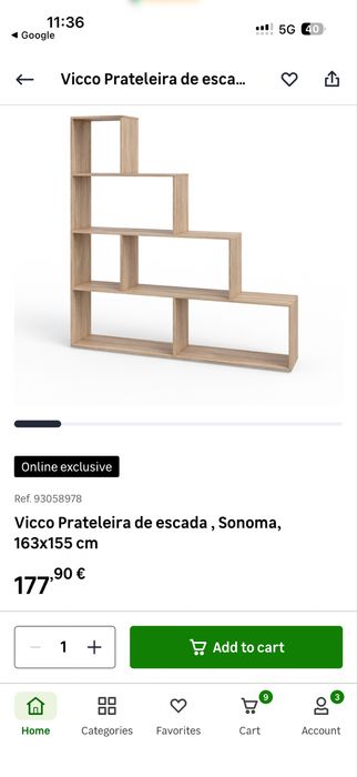Estante em escada Leroy Merlin 163x165