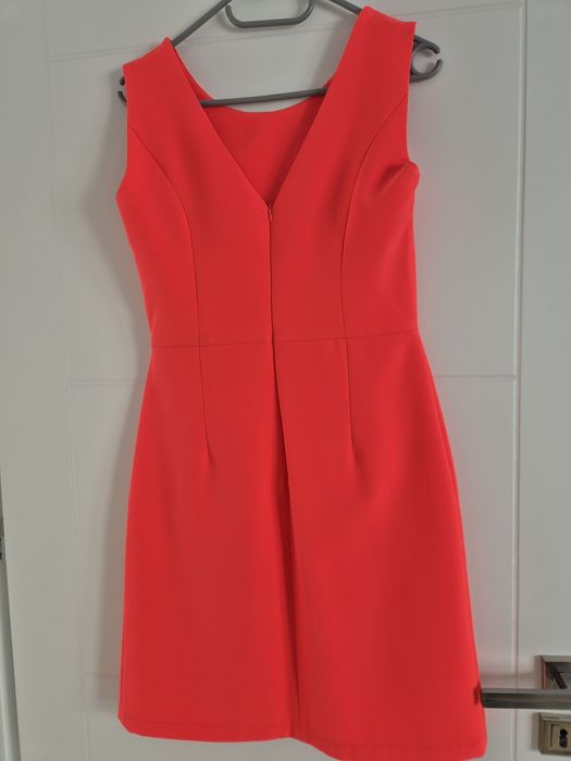 Sukienka wesele malinowa różowa Lux Wear