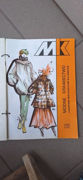 Modne Krawiectwo- pelny rocznik 1977, Vintage PRL