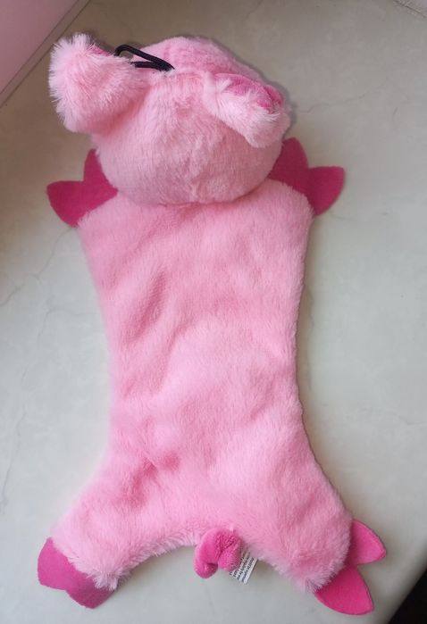 М'яка іграшка- пищалка для собак Petface Buddies Crinkle Flat Pig.