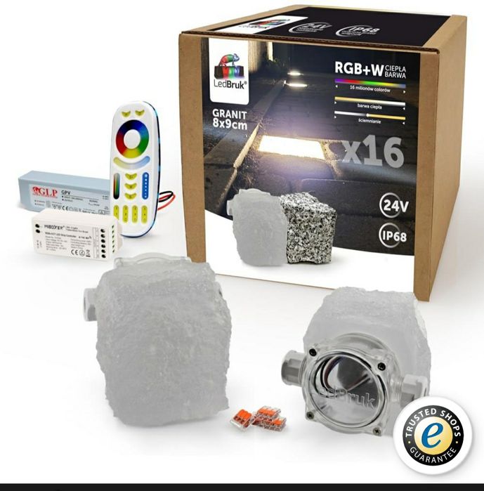 Świecąca kostka granitowa -ledbruk OKAZJA połowa ceny