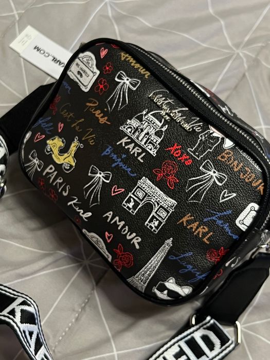 Torebka listonoszka graffiti karl lagerfeld