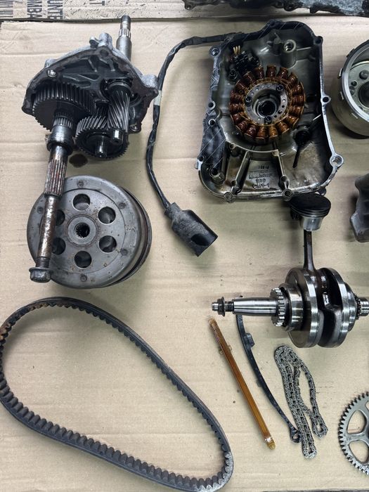 Yamaha x-max 125 10r karter tłok cylinder wał stator sonda pompa