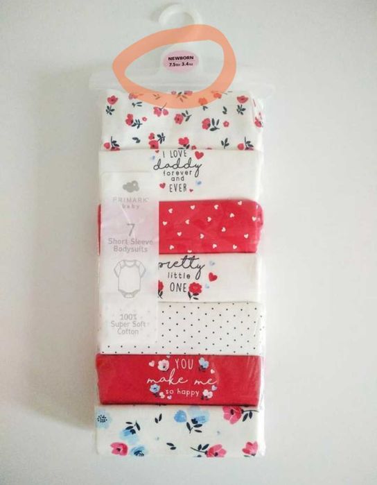 НОВІ бодіки на новонароджену дівчинку