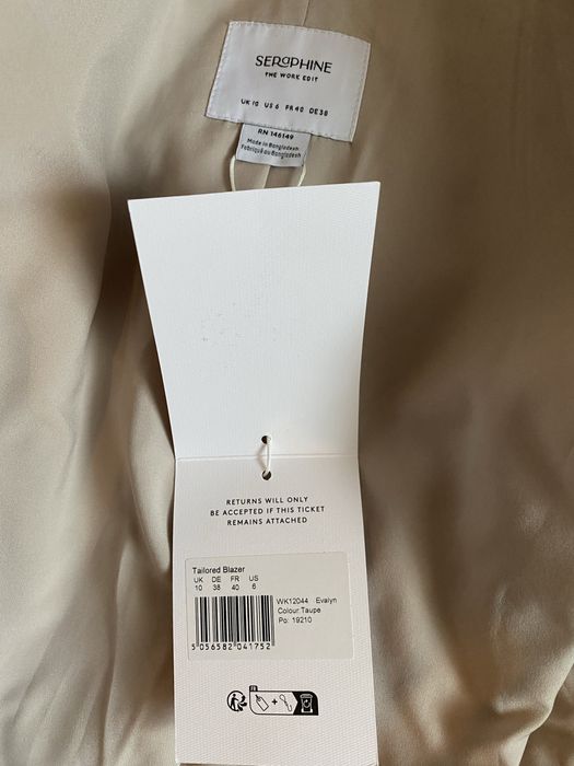 Nowa marynarka ciążowa Seraphine Evalyn Taupe z metką M/40