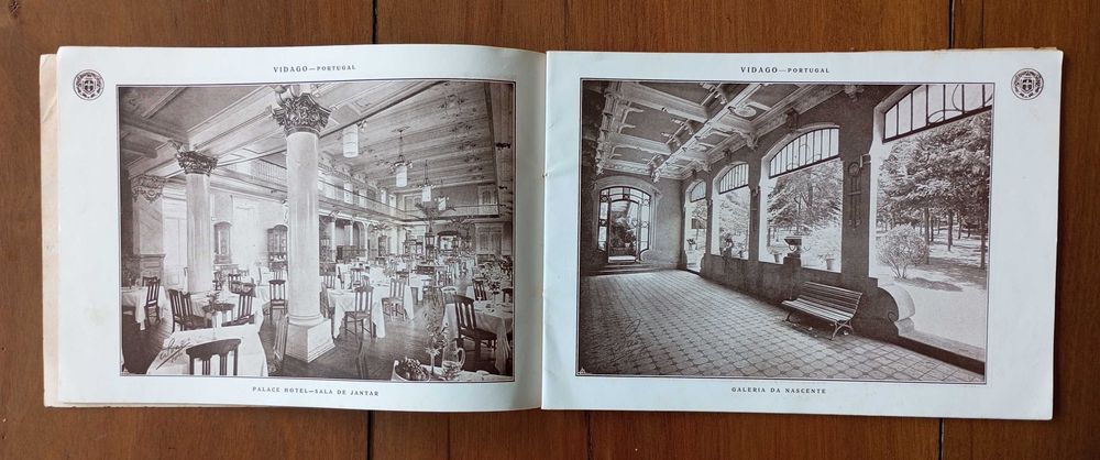 Antigas lembranças turísticas Pedras Salgadas Monaco Versailles