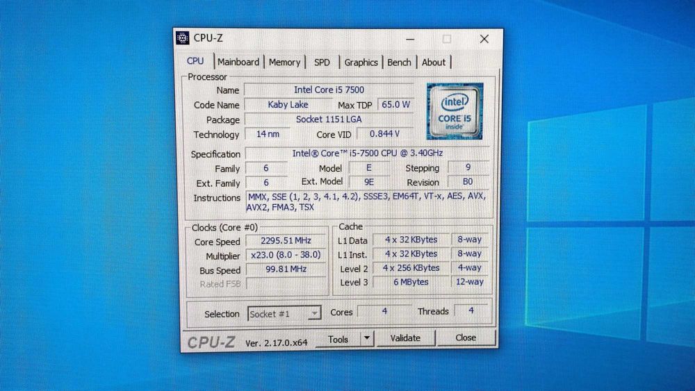 PC - Dell OptiPlex 3050 i5-7500/3.4Ghz/8GB DDR4/256GB SSD