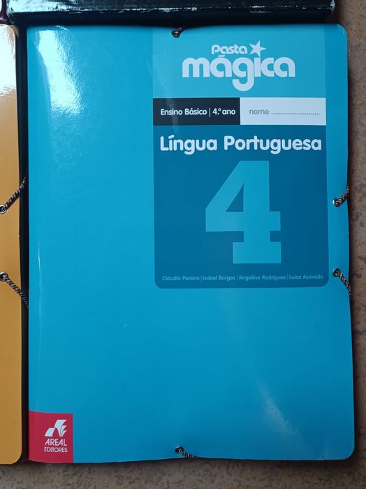 Lote 9 pastas Livros Ensino Básico - Língua Portuguesa Matemática ....