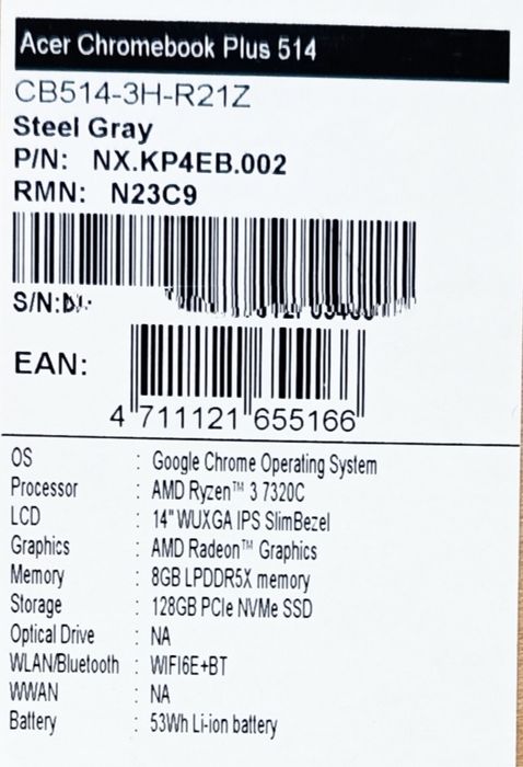 Gemini Acer Chromebook Plus 514 Notebooks oportunidade portátil bom preço