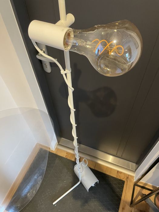 Ikea Harslinga dekoracyjna lampa podłogowa+zarówka LED Filament