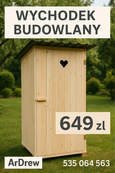 Wychodek budowlany. Wc. Kibel. Toy toy