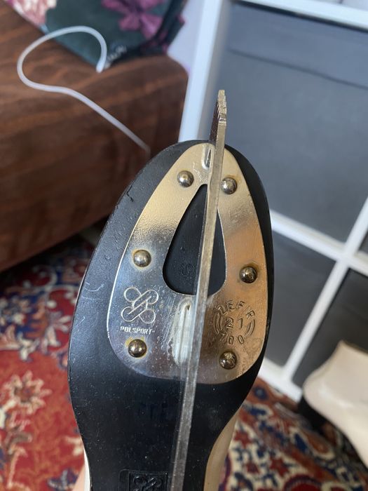 Łyżwy figurowe dziecięce Polsport PRL, rozmiar 21.5/33.5, białe