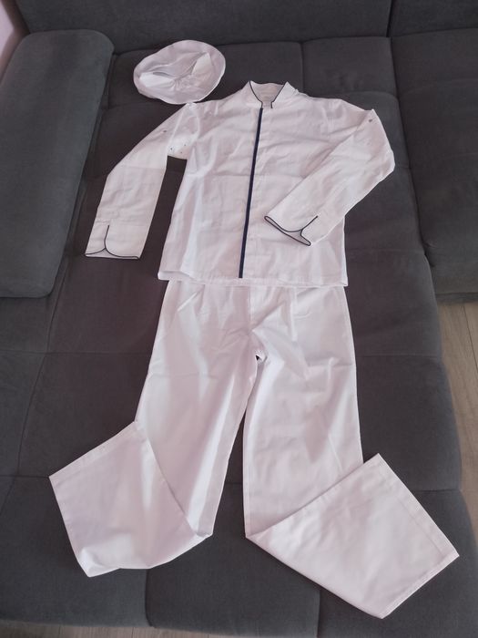 Strój kitel fartuch BHP kucharz kucharski 172-174cm