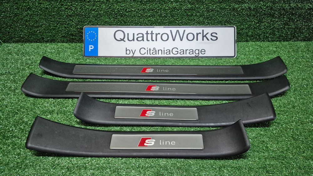 Soleiras S-Line Audi A4 B6 B7 8E originais OEM em excelente estado