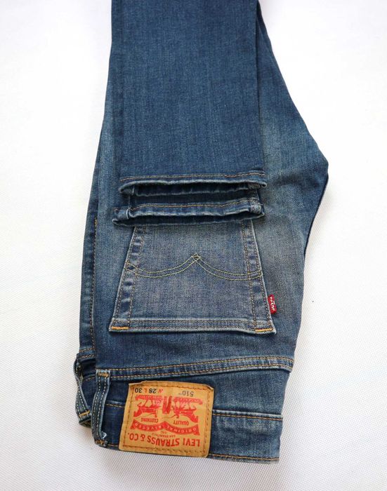 Levis 510 Skinny spodnie jeansy W28 L30 pas 2 x 38/40 cm
