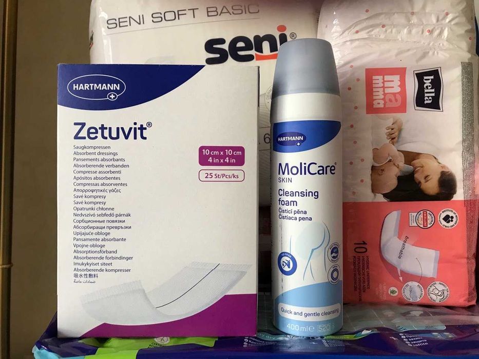Підгузки TENA Slip Super / Maxi М + засоби догляду від Hartmann (Німеччина)