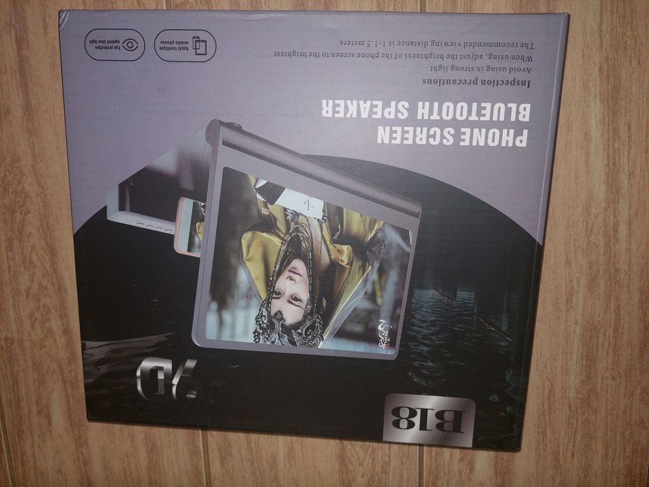 Збільшувач екрана телефона з колонкою 3D-Screen Bluetooth підставка зі