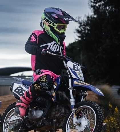 Botas Motocross THOR Blizt Xp Preto/Rosa