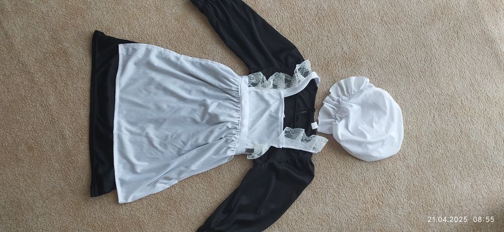 Strój chłopki, strój pokojówki, strój guwernantki, wiktoriański