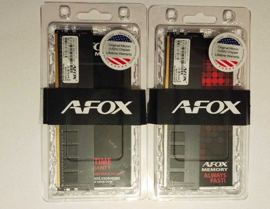 Оперативная память  AFOX DDR4  8gb (4 + 4 gb)