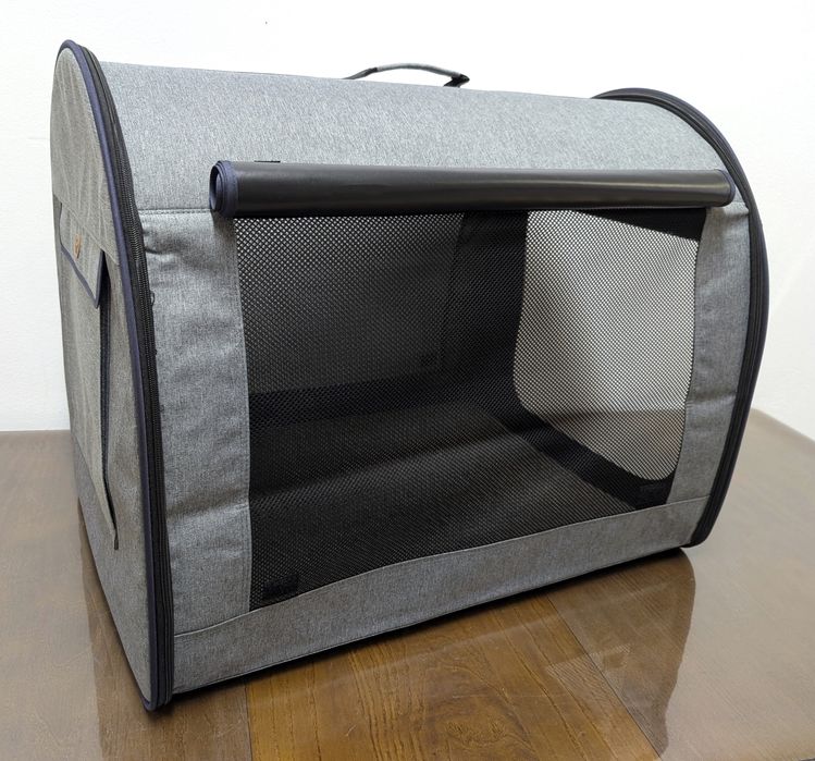 Rozkładana Torba Podróżna dla Psa Easy Go L 57x77x63cm Szara Kojec ZWR