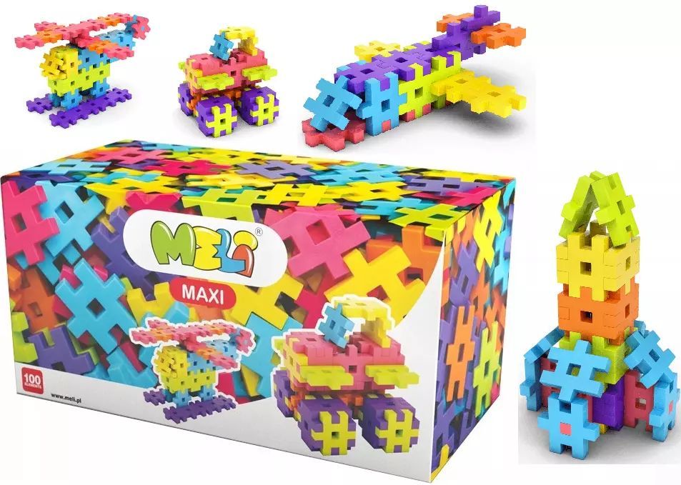 Klocki Meli Maxi (100 elementów). Meli