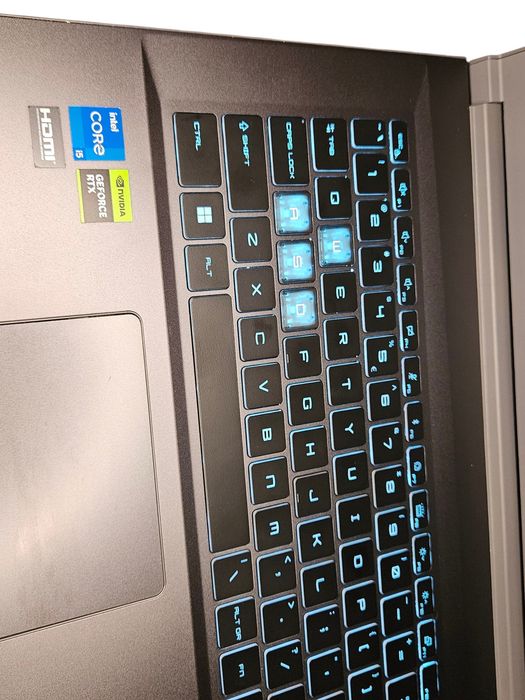 Laptop gamingowy MSI Thin RTX 3050 i5 12th SSD 512GB RAM 16GB