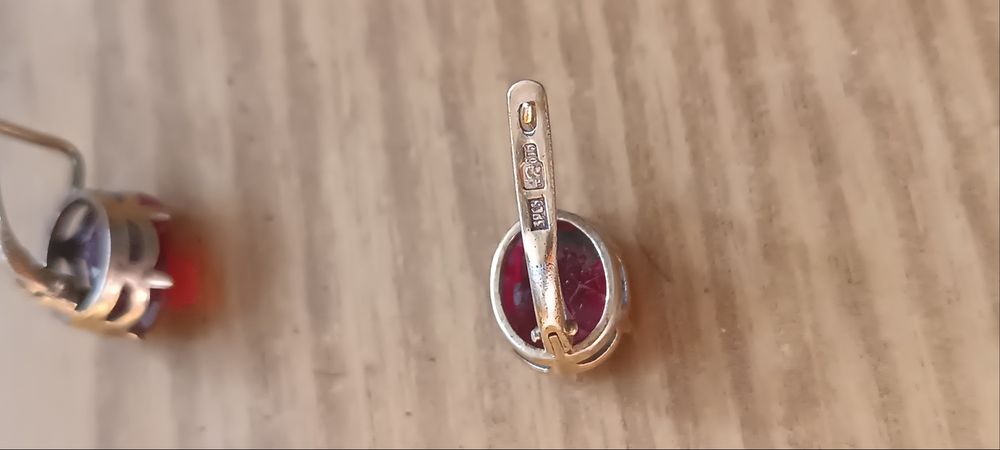 Сережки позолочені арному стані