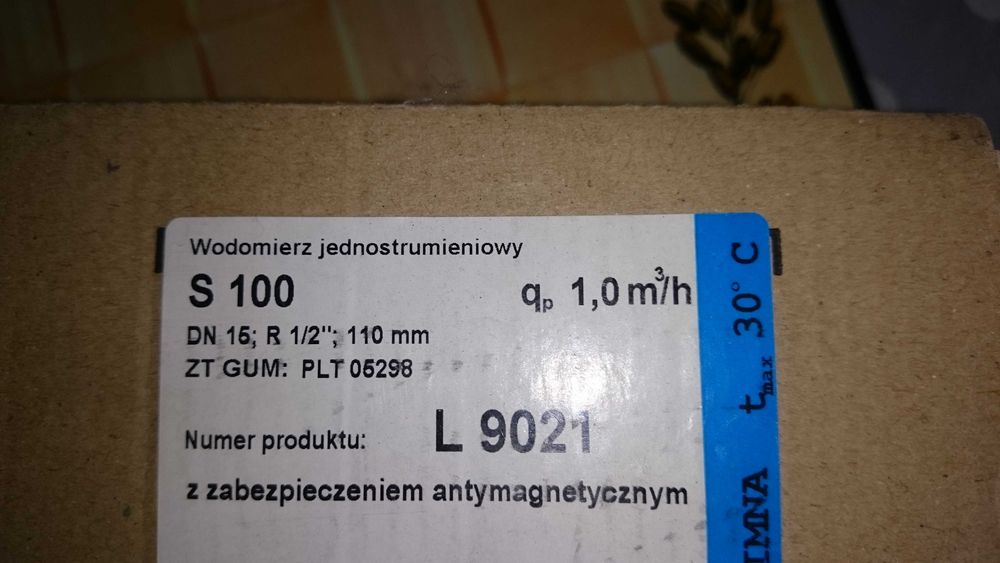 Wodomierz Nowy nie używany