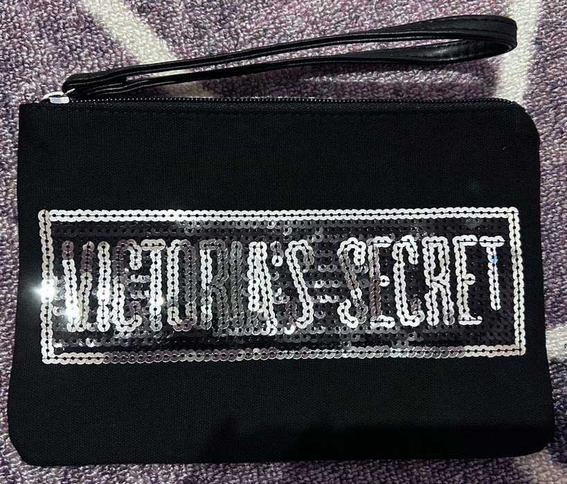 Torba Victoria’s Secret czarno-srebrna