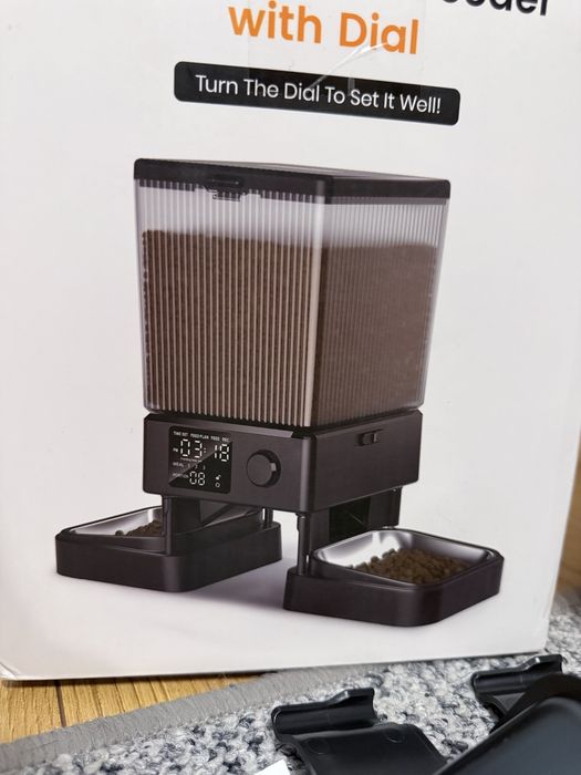 Oneisall Automatic Pet Feeder with Dial 5L | Automatyczny podajnik karmy dla psa i kota