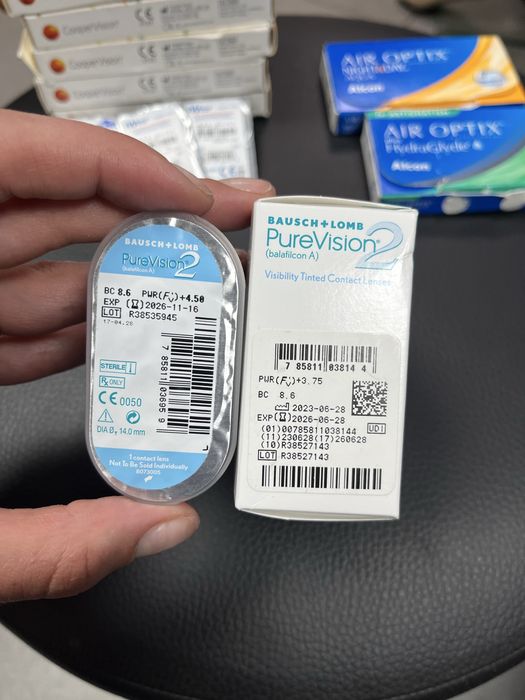 Контактні лінзи biofinity cooper vision air optix pure vision